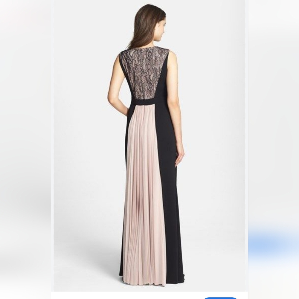 JS COLLECTION Elegant Black and Pink Evening Gown.like New.pit To Pit21Strech22 - Picture 2 of 6